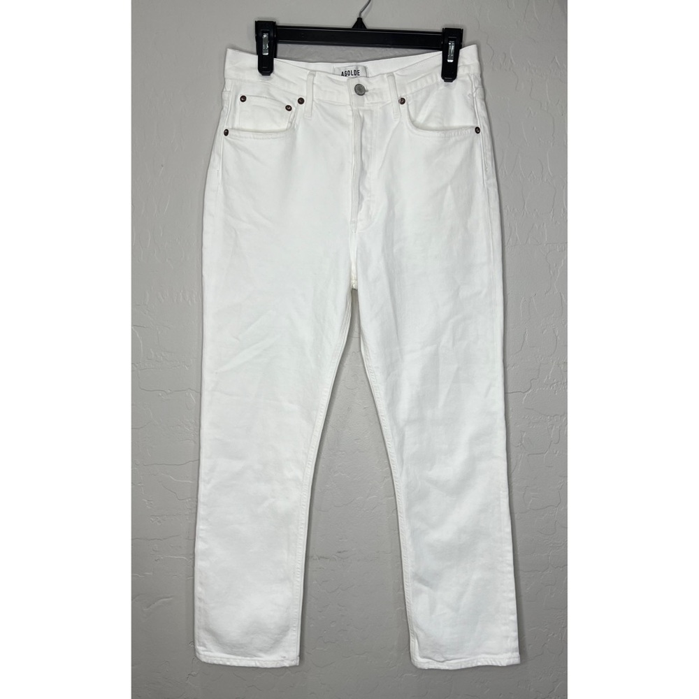 Agolde Riley High Rise Straight Crop Jeans Size 27 - Picture 4 of 8